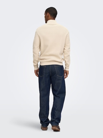 Only & Sons Pullover 'TONY' i beige