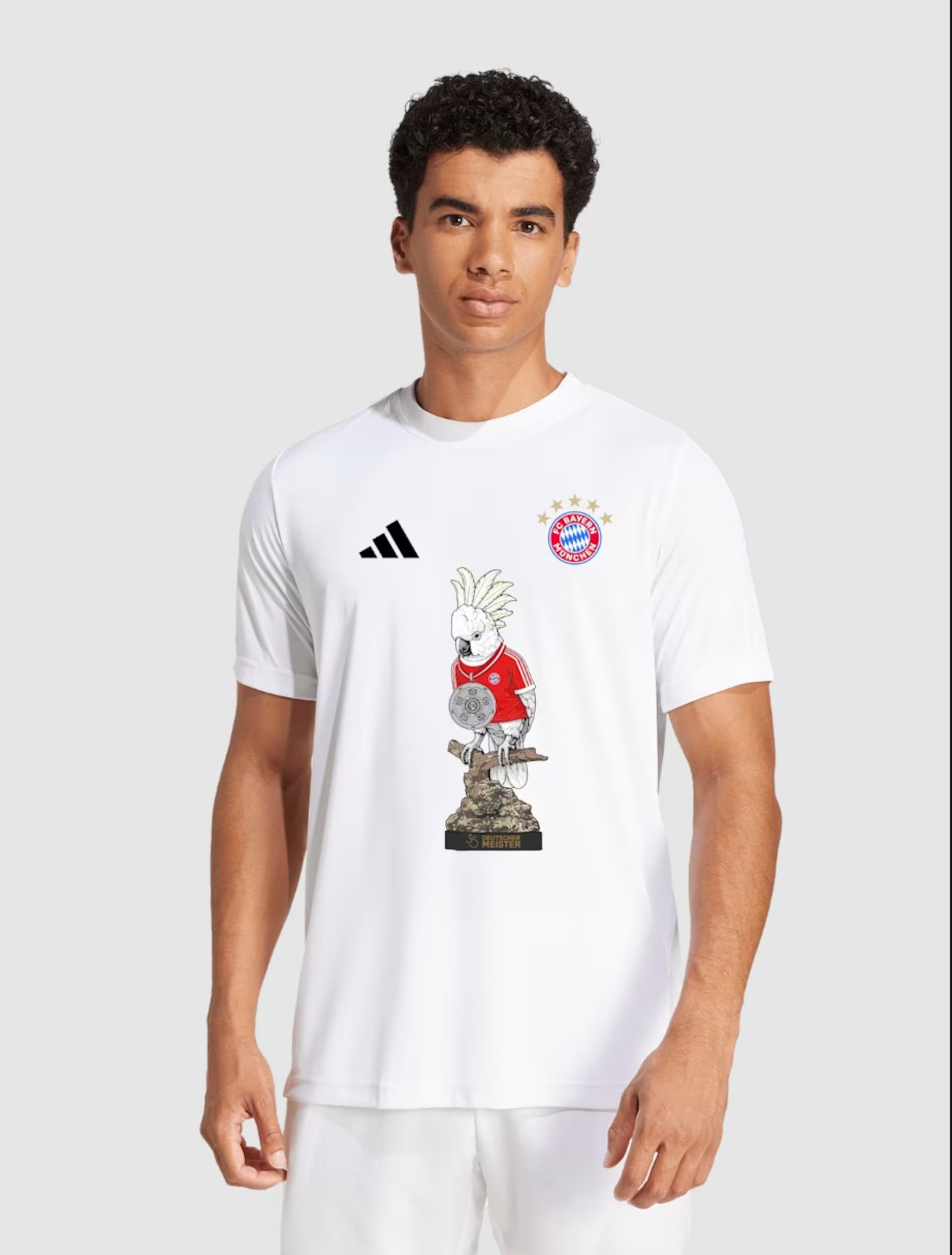 ADIDAS PERFORMANCE Shirt in White: front