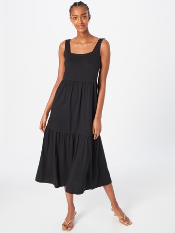 Urban Classics Summer Dress in Black: front