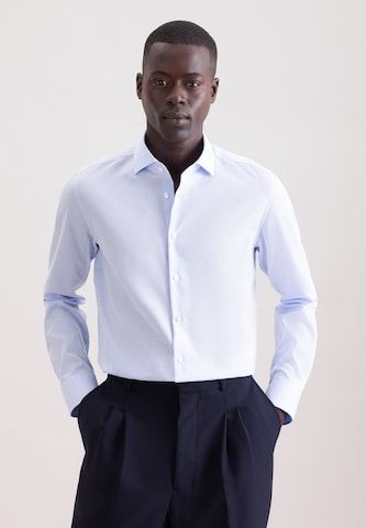 SEIDENSTICKER Slim Fit Hemd 'Classic Essentials' in Blau: Vorderseite