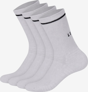 Chaussettes de sport 'Race' Lifters en blanc : devant