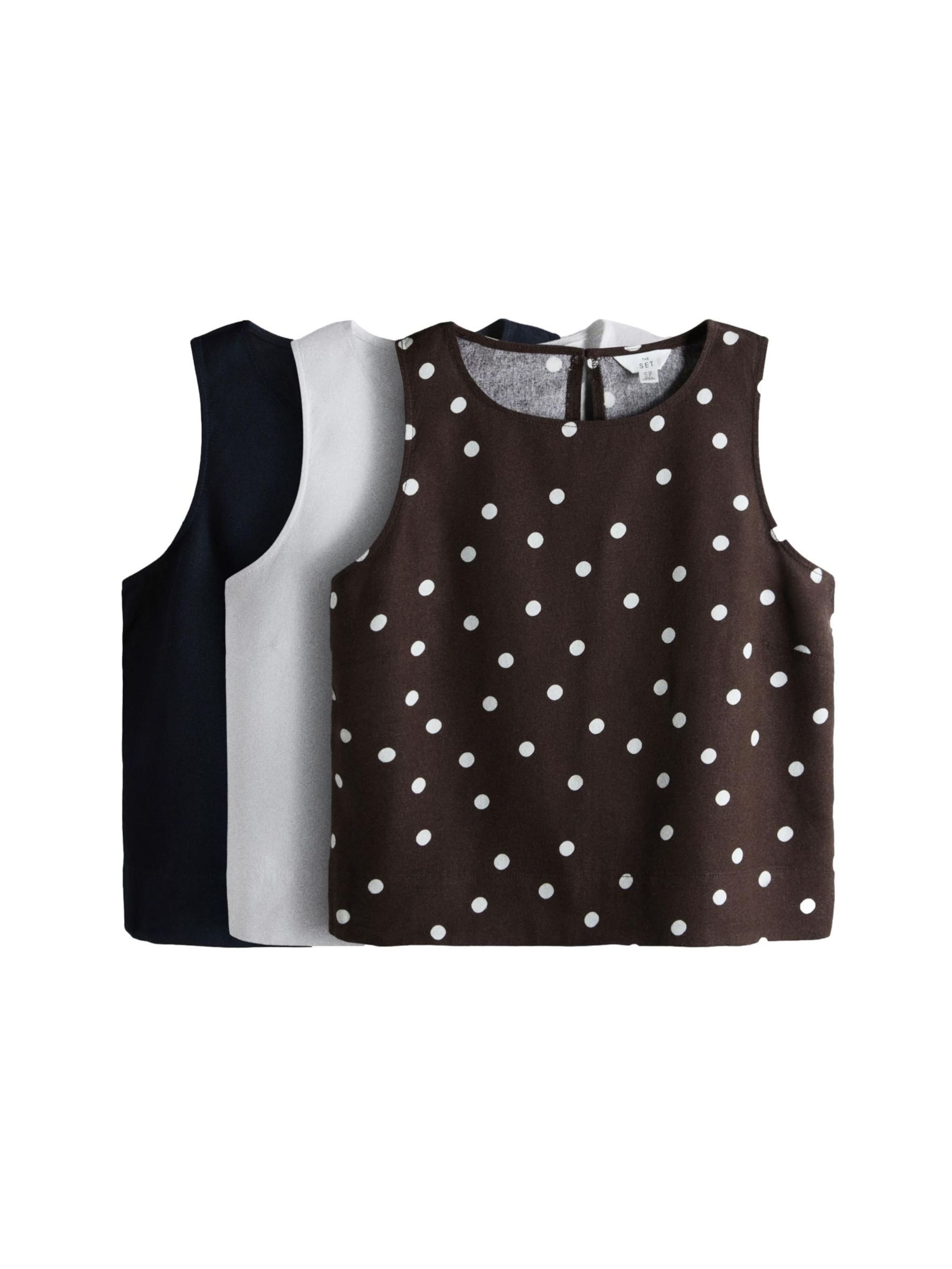 The Set Blouse in Blauw: voorkant