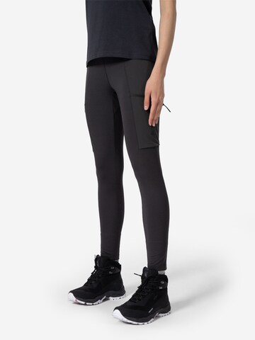 Skinny Pantaloni sportivi di 4F in grigio: frontale