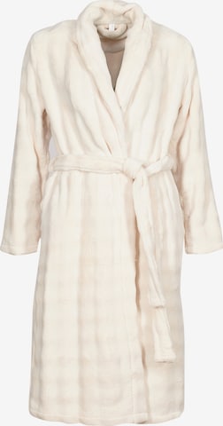 Loungeable Dressing Gown in Beige: front