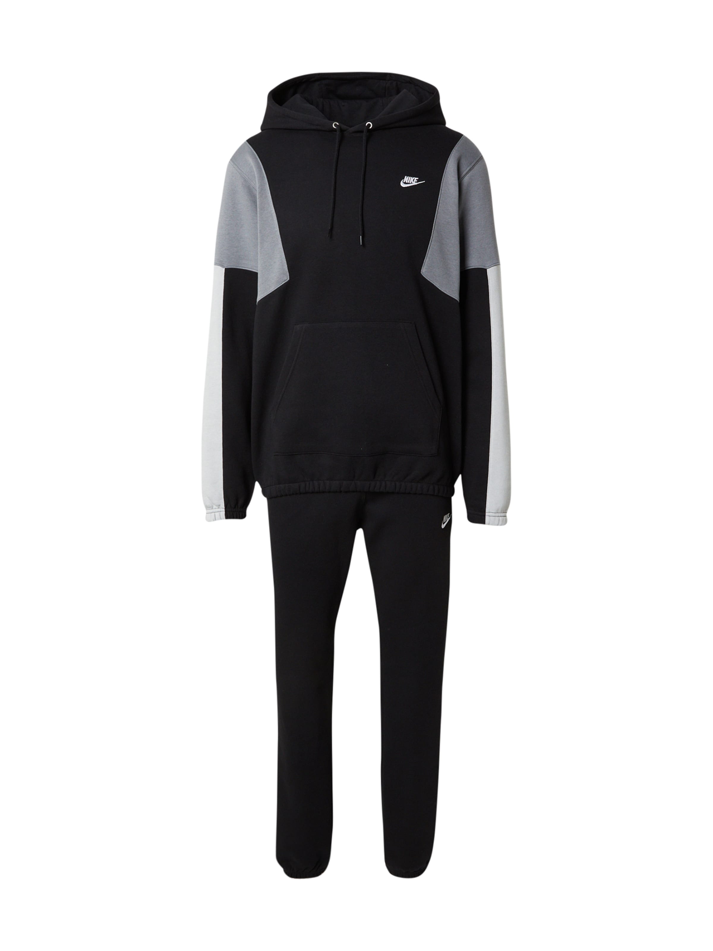 Trening 'CLUB FLEECE' de la Nike Sportswear pe negru: față
