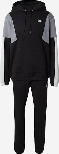 Treningas 'CLUB FLEECE' iš Nike Sportswear, spalva – pilka / juoda / balta, Prekių apžvalga