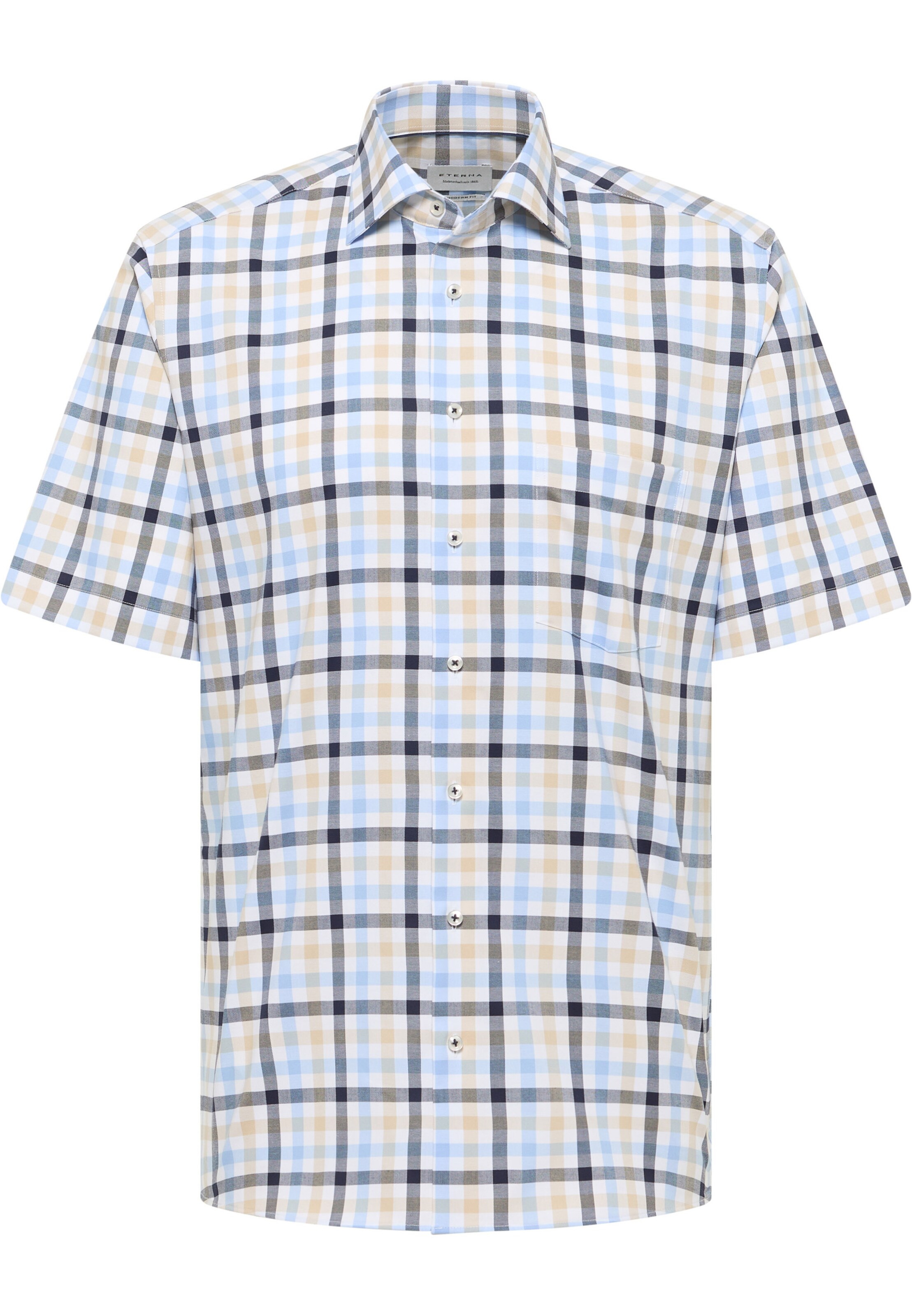 ETERNA Overhemd in Blauw: voorkant