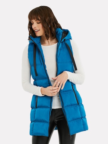 Gilet 'Vinyard' Threadbare en bleu : devant