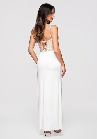 Ombre Evening dress in Beige