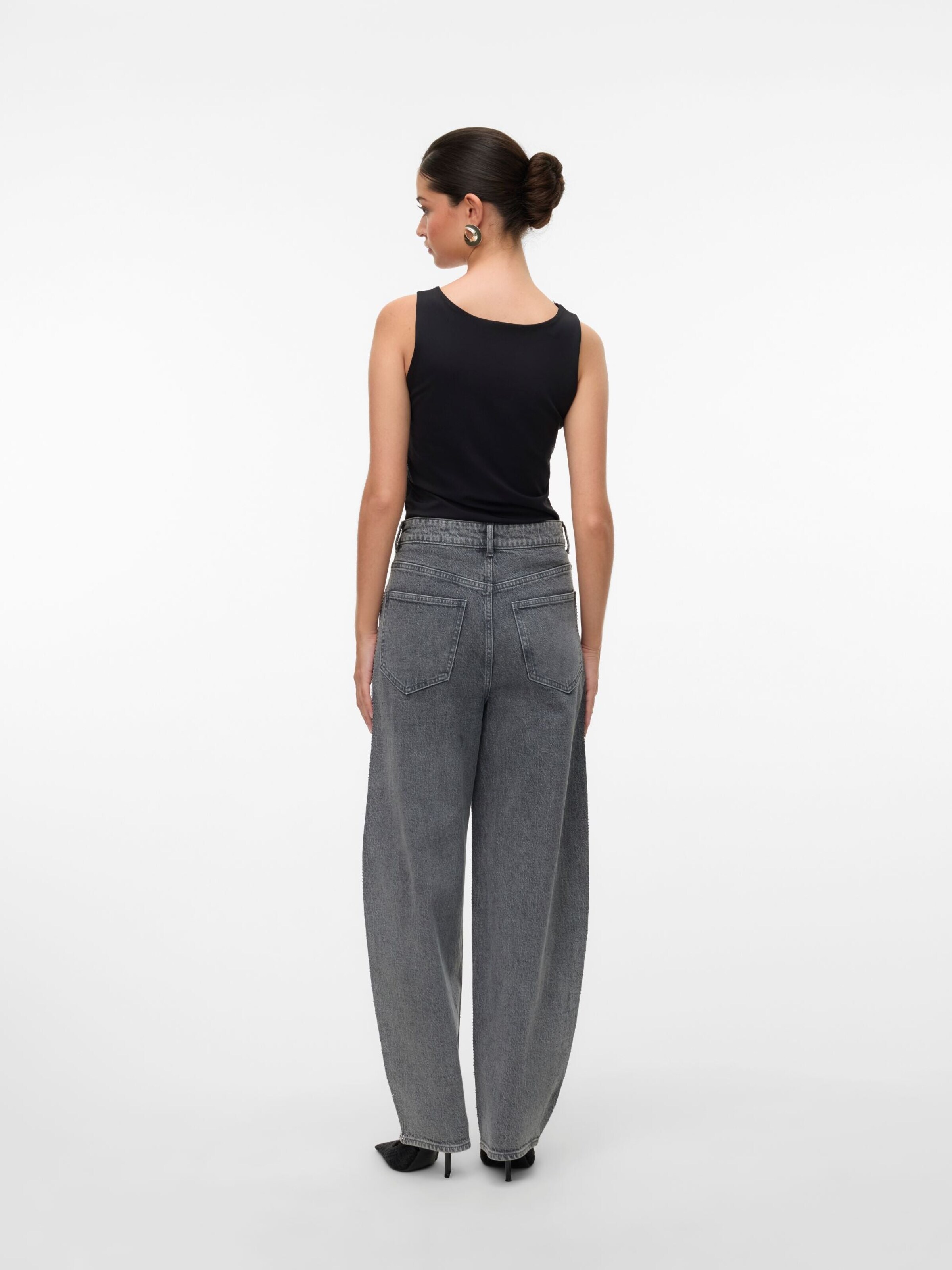 VERO MODA Barrel Jeans '10336831' in Grey