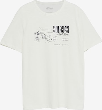 T-Shirt s.Oliver en blanc : devant