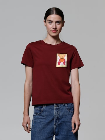 T-shirt 'Tarot The Coffee' Watapparel en rouge : devant