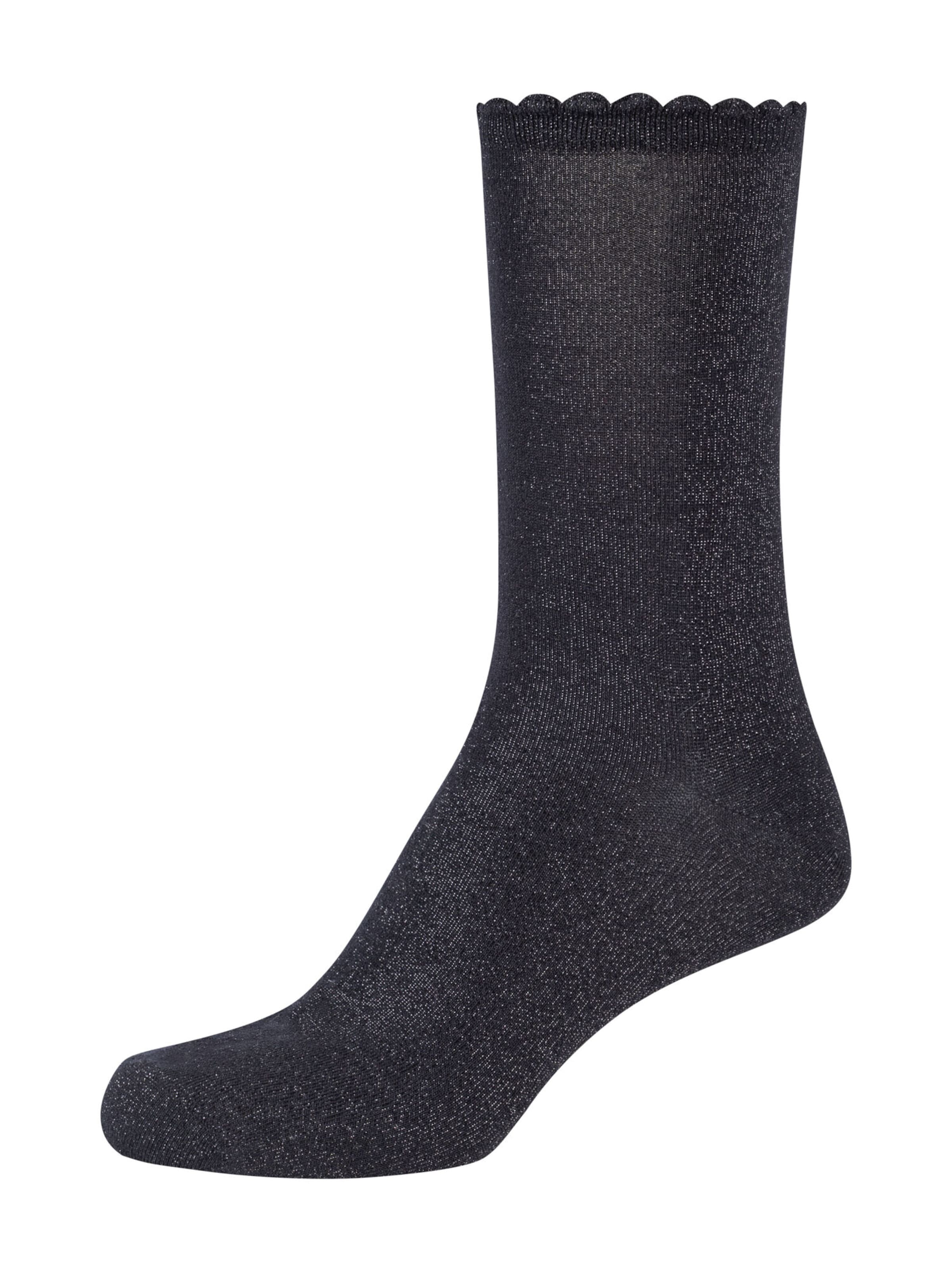 camano camano Socken The Socks of a Showgirl lurex in Schwarz: Seite