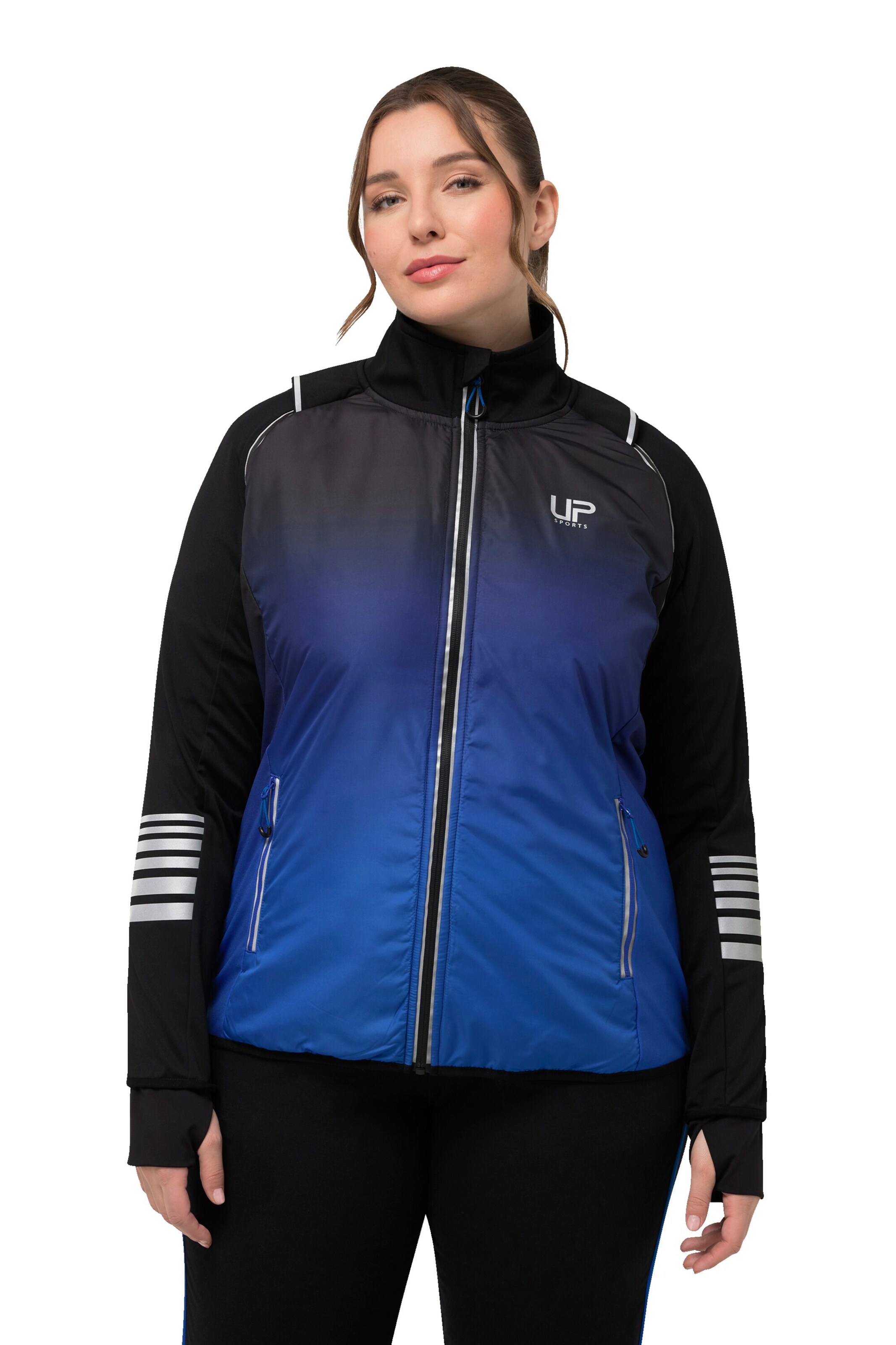 Ulla Popken Performance Jacket in Blue: front