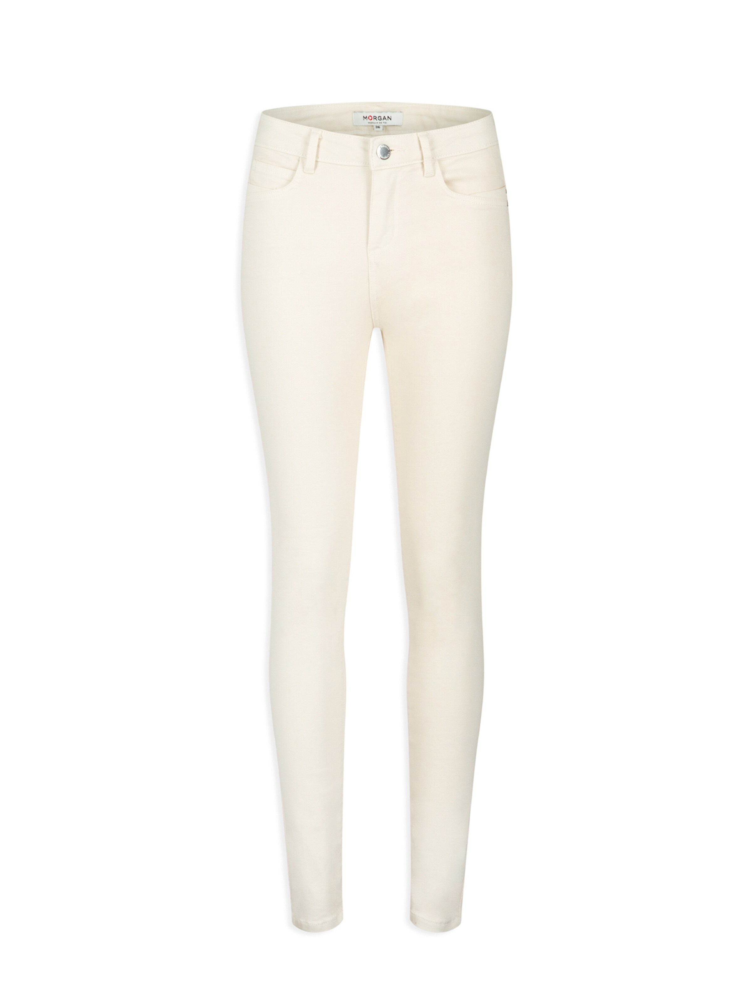 Skinny Pantaloni di Morgan in beige: frontale