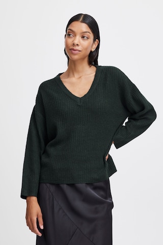 b.young Sweater in Green: front