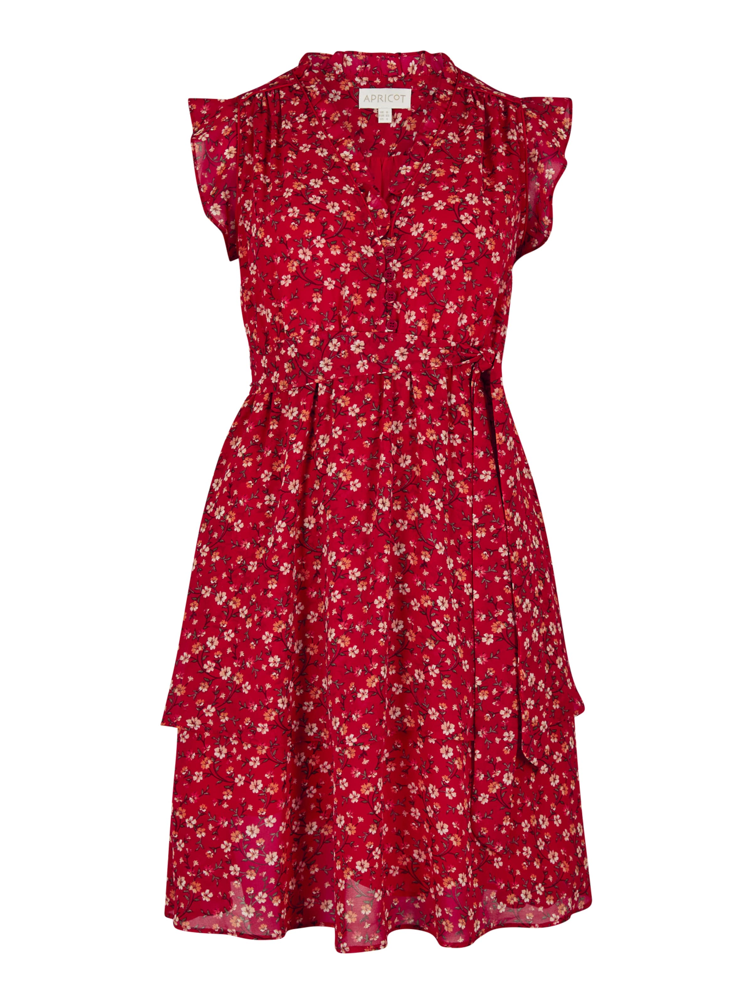 Robe Apricot en rouge : devant