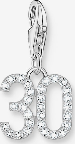 Thomas Sabo Pendant 'Zahl 30' in Silver: front