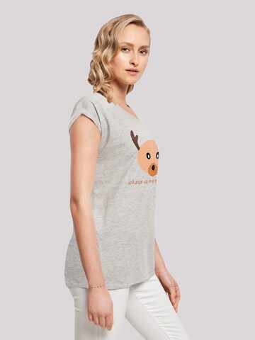 T-shirt 'Red Nose ' F4NT4STIC en gris