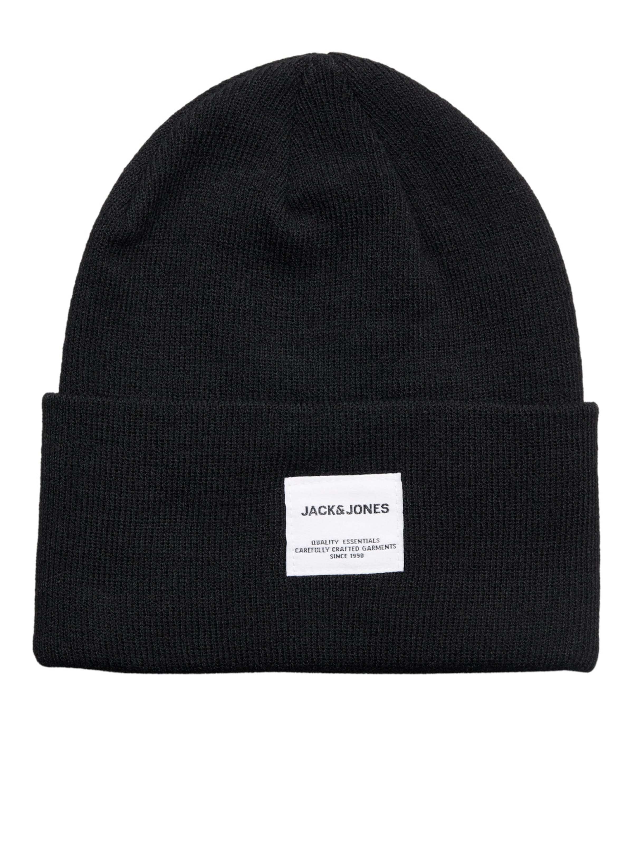 Jack & Jones Junior Beanie in Black: front