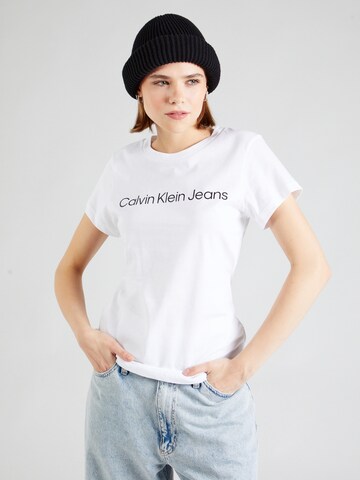 Calvin Klein Jeans - Camiseta en rojo: frente