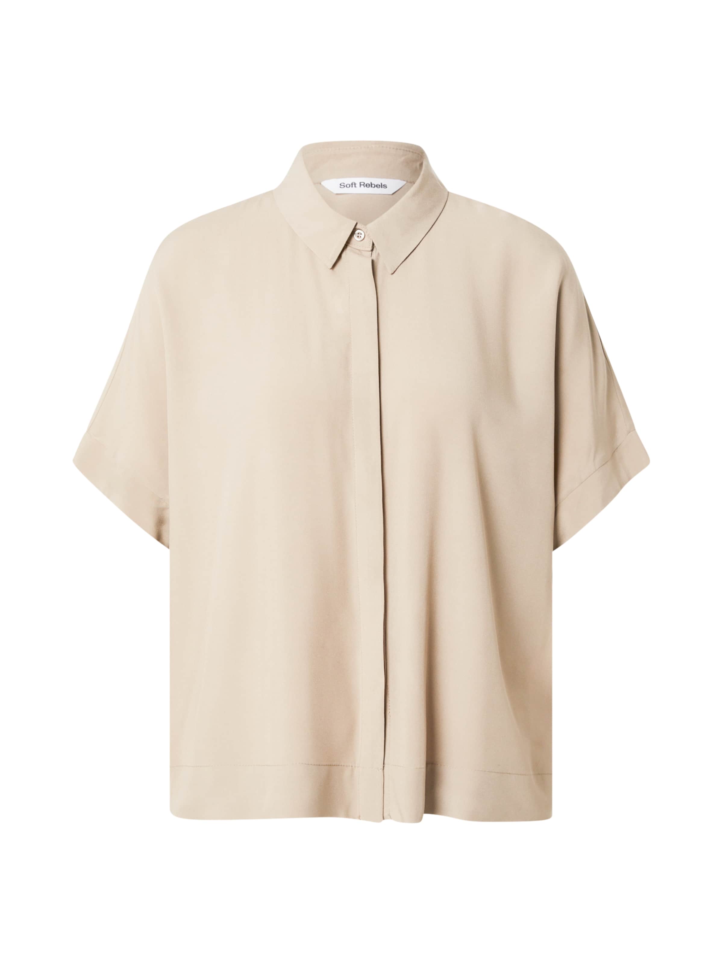 Chemisier 'SRFreedom' Soft Rebels en marron : devant