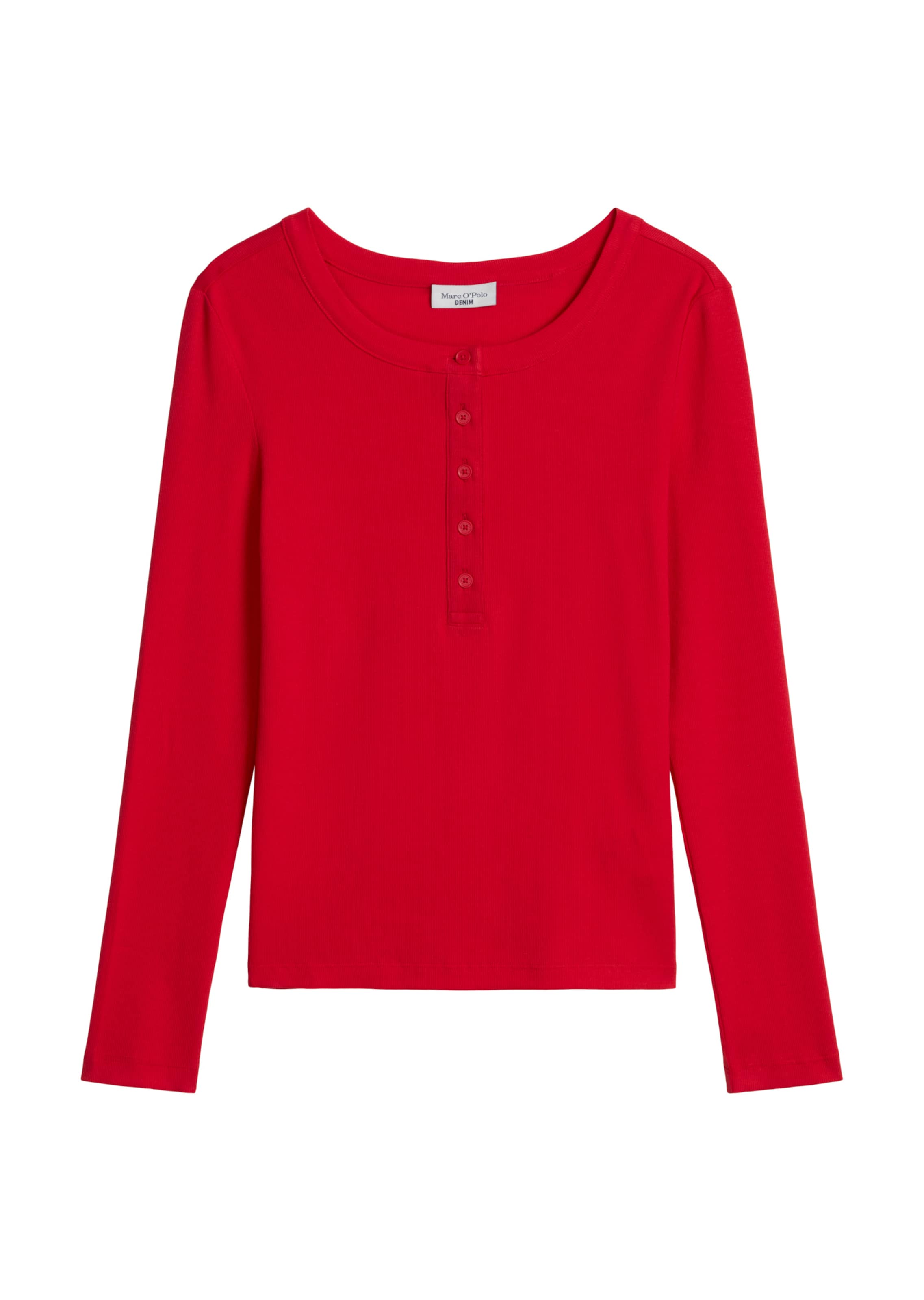 Marc O'Polo DENIM Shirt 'Serafino' in Rot: Vorderseite