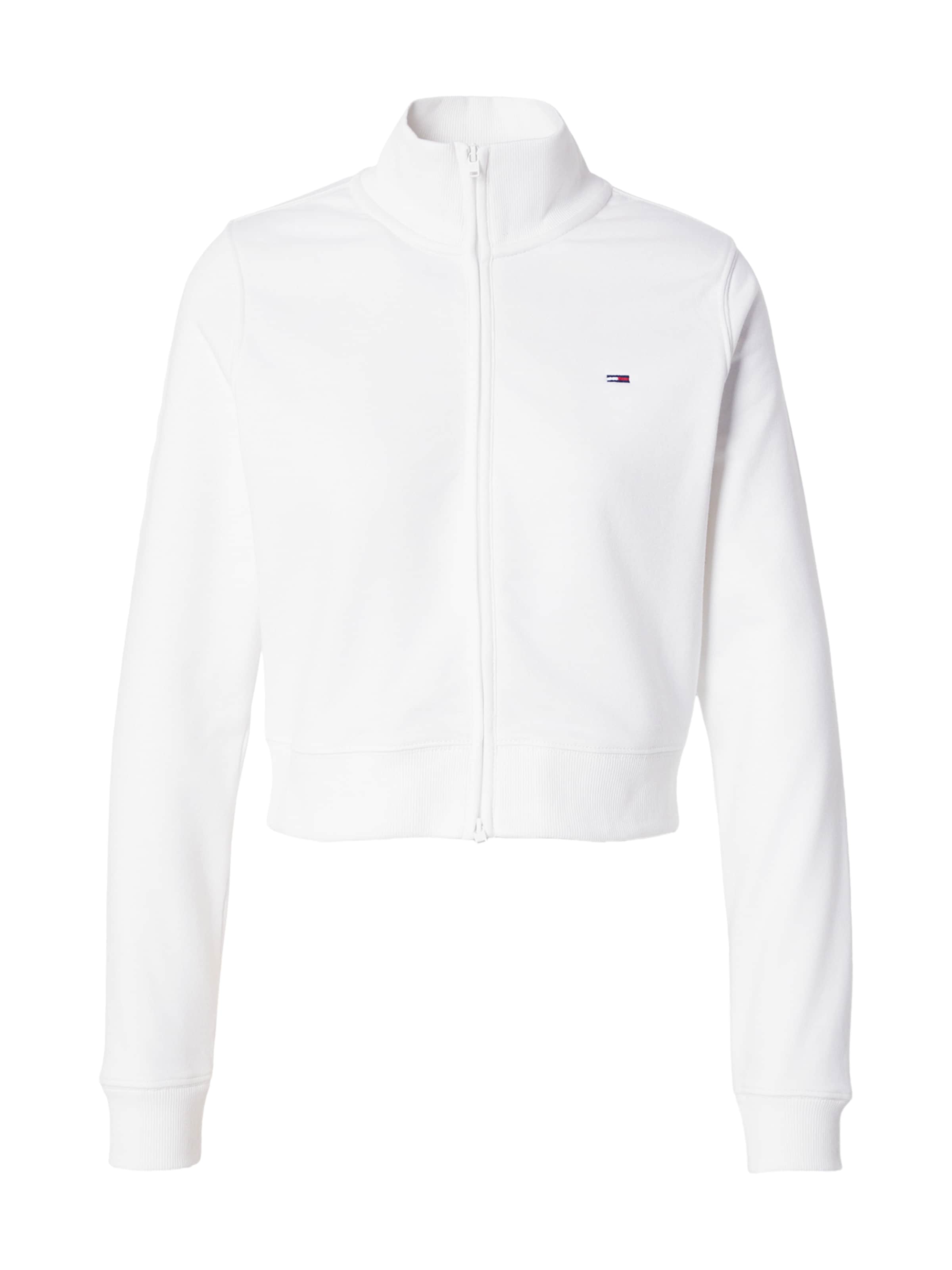 Tommy Jeans Кофта на молнии в Белый: спереди