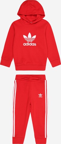 ADIDAS ORIGINALS Joggingpak 'Adicolor' in Rood: voorkant