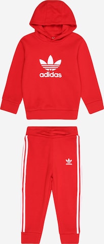 ADIDAS ORIGINALS Sweat suit 'Adicolor' in Red: front