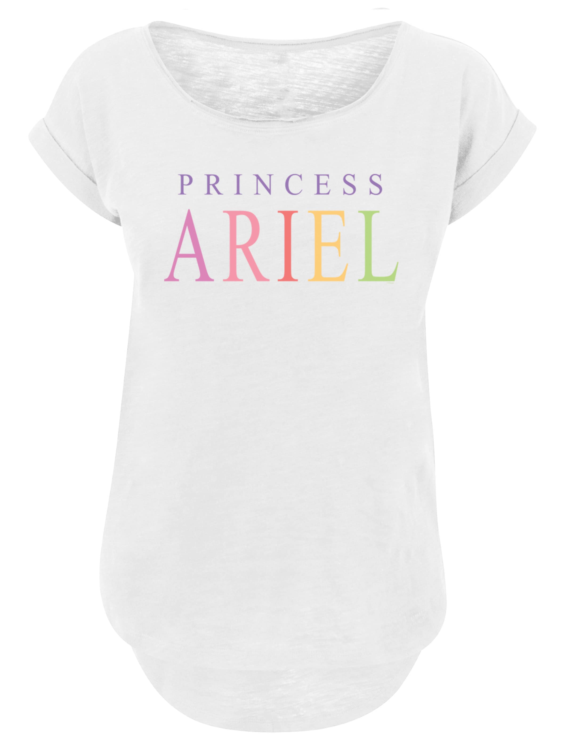 T-shirt 'Disney The Little Mermaid Ariel' F4NT4STIC en blanc : devant