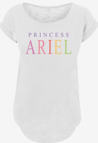 F4NT4STIC Shirt 'Disney The Little Mermaid Ariel' in White: front