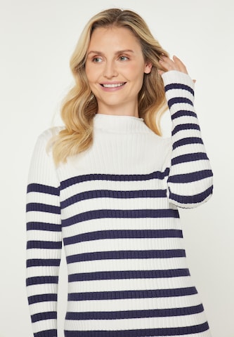 usha BLUE LABEL Gebreide jurk 'Classic' in Wit