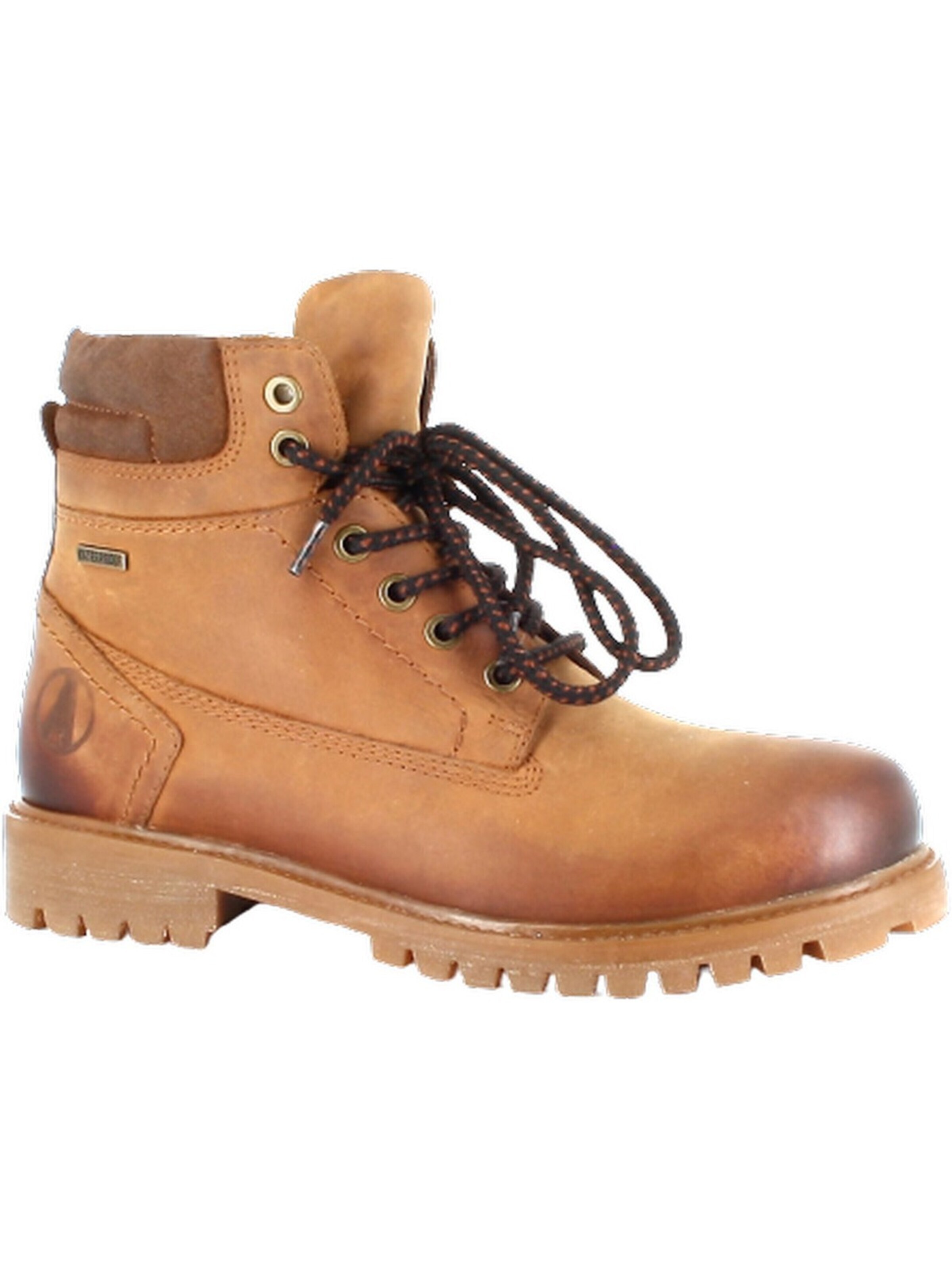 Axelda Boots 'Axelda Alta - Cognac Leder' in Brown: front