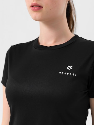 MOROTAI Λειτουργικό μπλουζάκι 'Naka' σε μαύρο