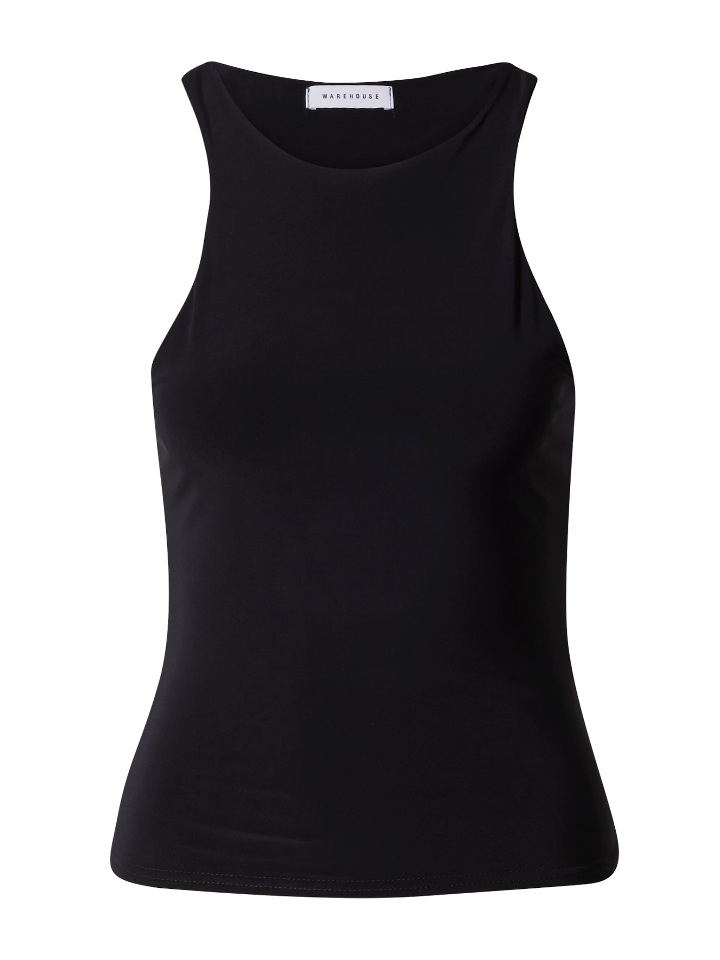 Warehouse Top in Zwart: voorkant