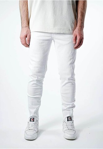 2Y Premium Slimfit Jeans in Wit: voorkant