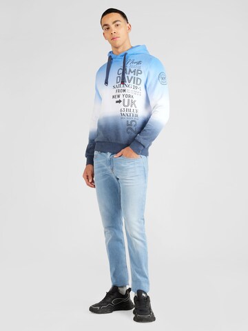 CAMP DAVID Sweatshirt in Blauw: voorkant