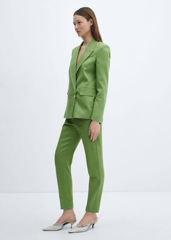 MANGO Normální Kalhoty s puky 'Tempoli' – zelená