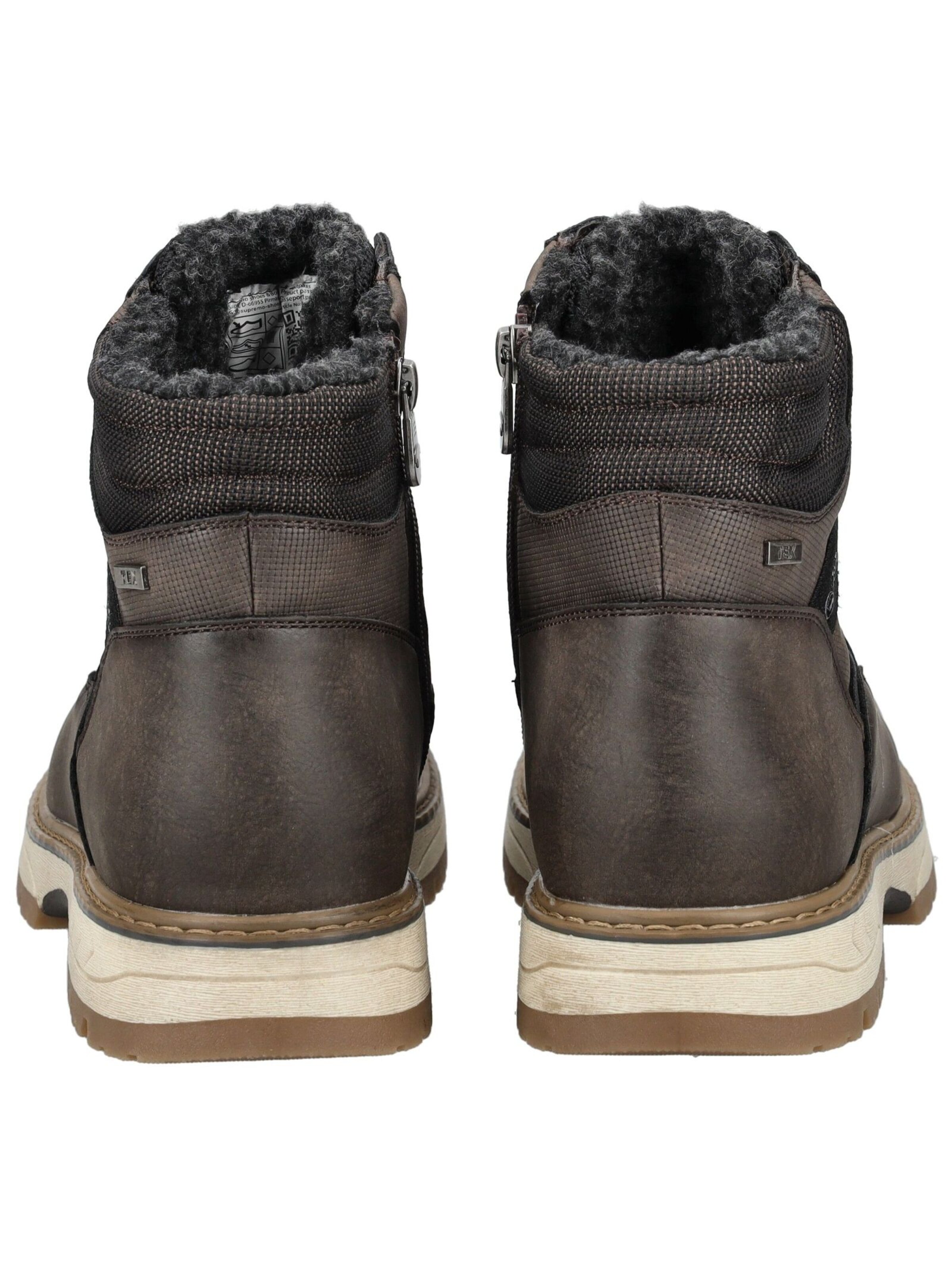 TOM TAILOR Lace-up boots in Brown