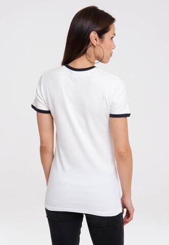 LOGOSHIRT Shirt 'Krümelmonster' in Wit