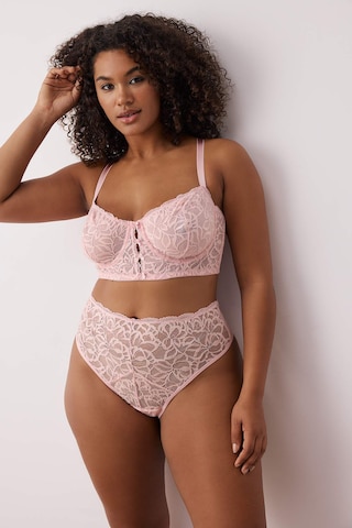 Trendyol Curve Bustier Fehérnemű szettek - rózsaszín: elől