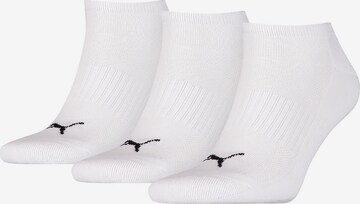 PUMA Athletic Socks in White: front