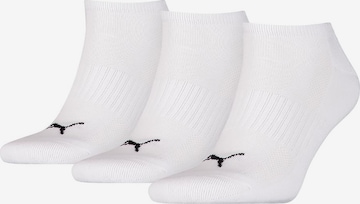 PUMA Αθλητικές κάλτσες σε λευκό: μπροστά