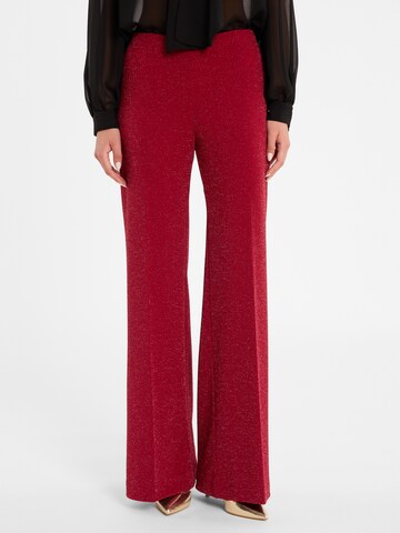 Ana Alcazar Bootcut Hose 'Cilky' in Rot