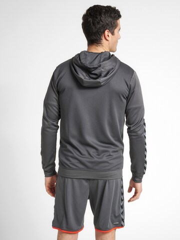 Hummel Athletic Zip-Up Hoodie in Grey