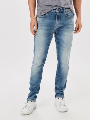 Tommy Jeans Slimfit Jeans in Blauw: voorkant