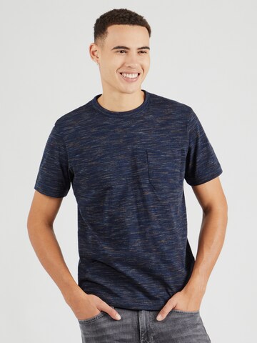 TOM TAILOR Shirt in Blauw: voorkant