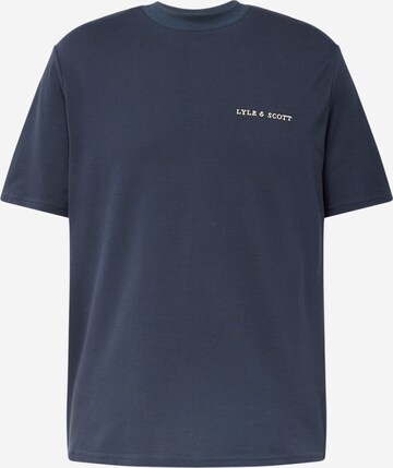 T-Shirt Lyle & Scott en bleu : devant