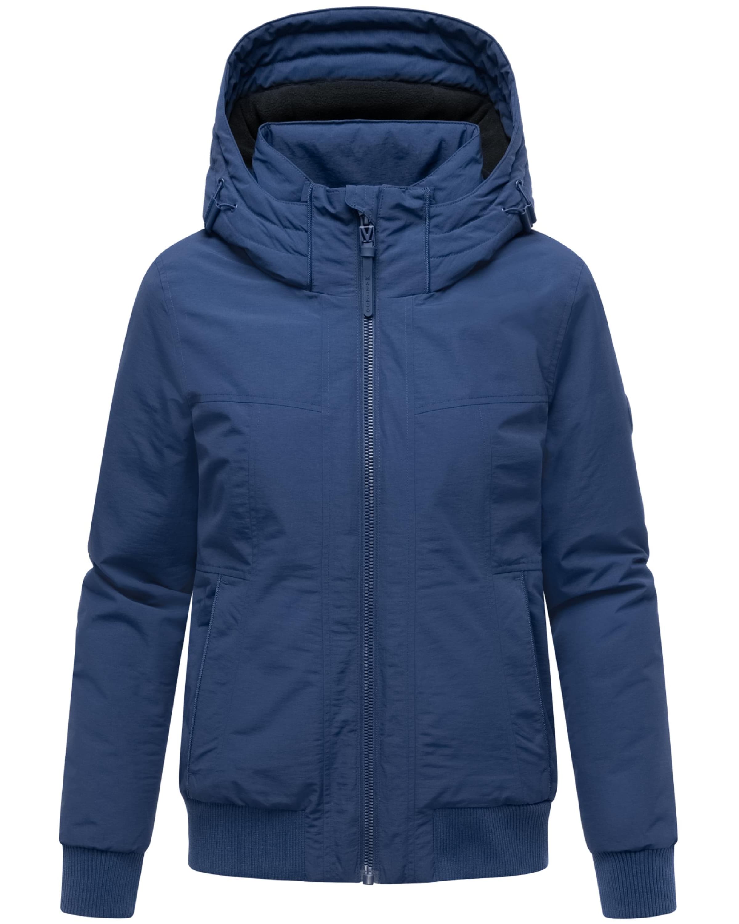 MARIKOO Functionele jas 'Mooni 16' in Blauw: voorkant